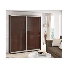 Sliding wardrobe 1.7 m "chipboard" painted high gloss two-door